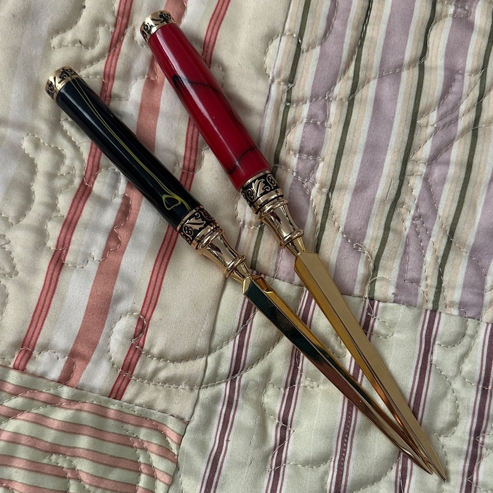 Elegant Custom Turned Letter Openers Handcrafted